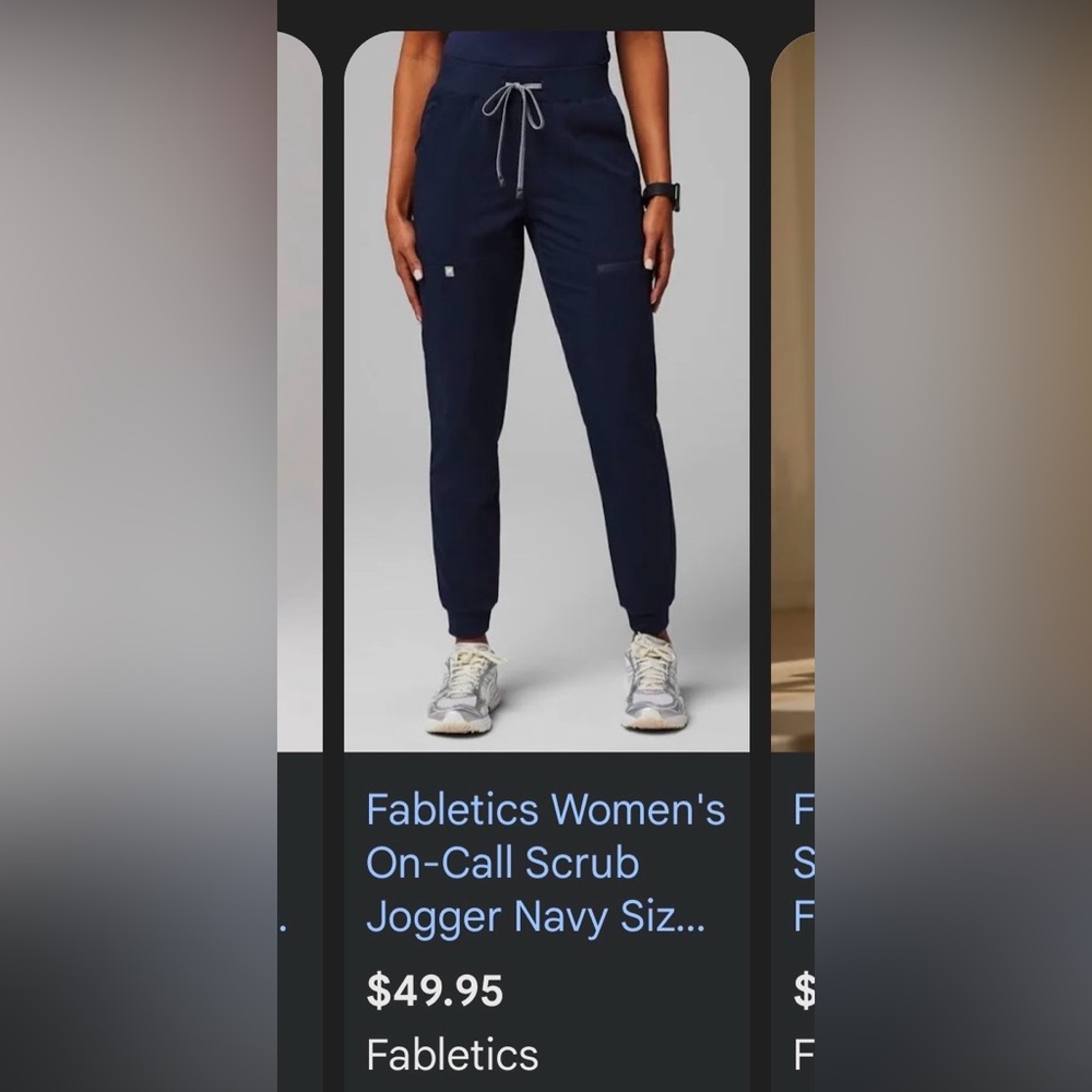 Fabletics Navy Blue women’s Scrubs Small/XSmall - Picture 10 of 10